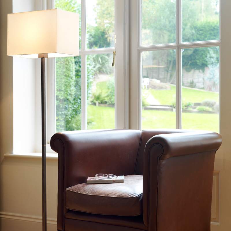 Natural vs Artificial Lighting — Which One Is Better? Here is the Park Lane floor Lamp with a view of the window